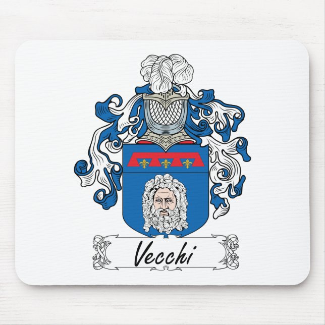 Vecchi Family Crest Mouse Pad (Front)