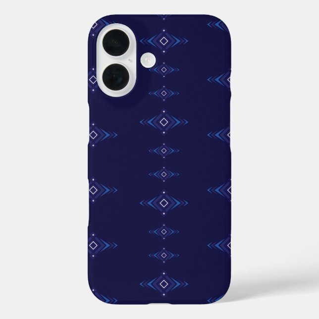 Vector boho pattern blends blue sky inspired Ikat  Case-Mate iPhone Case (Back)