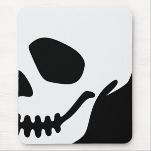 Vector Cartoon Skull Mouse Pad