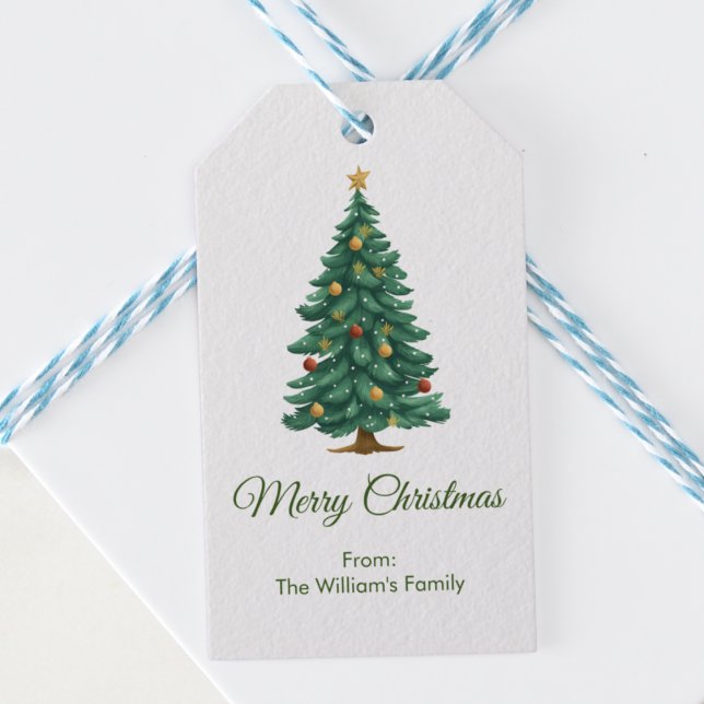 Vector Christmas Tree Gift Tags (Creator Uploaded)