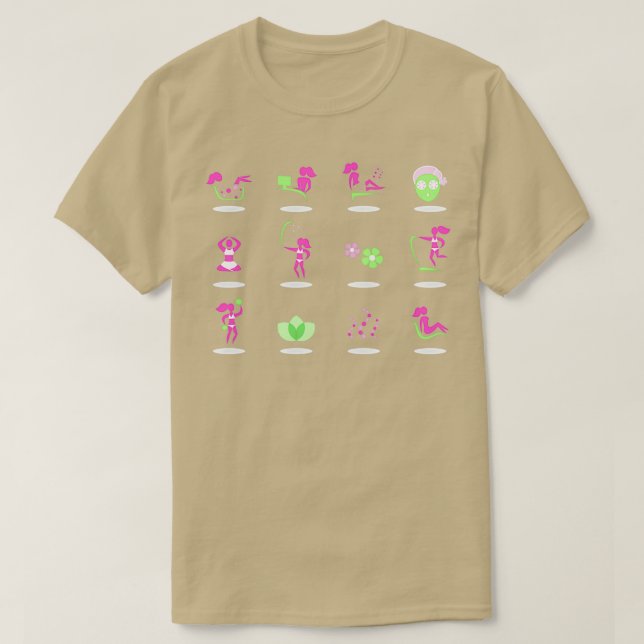 Vector collection of spa and wellness icons T-Shirt (Design Front)