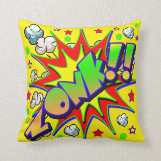 Vector Comic Book ZONK Cushion
