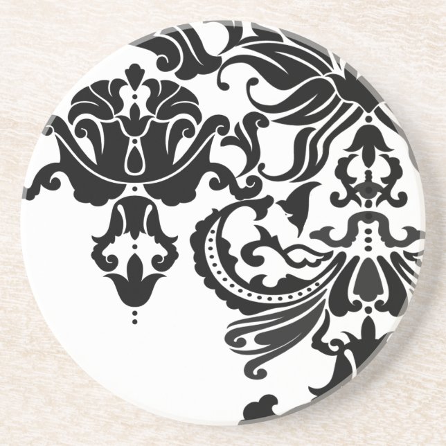 Vector Damask Coaster (Front)
