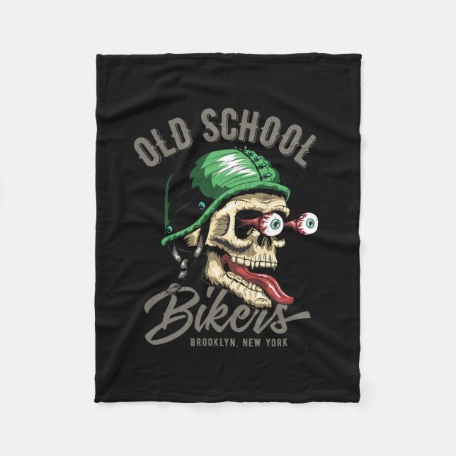 Vector dia de los muertos, day of the dead skull,  fleece blanket (Front)