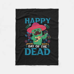 Vector dia de los muertos t-shirt design template fleece blanket