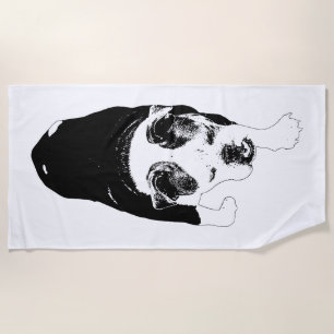 Vector Dog Walk Delivers Summer Adventure Energy Beach Towel