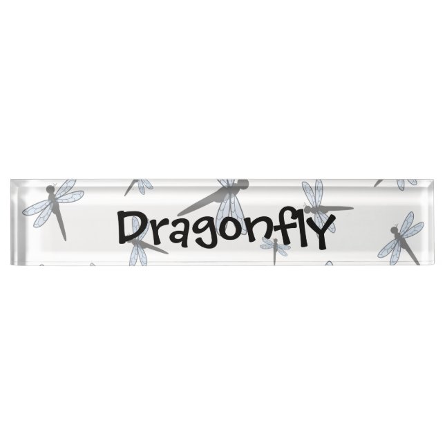 Vector Dragonfly Collage Nameplate (Front)