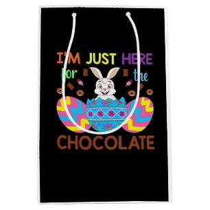 Vector easter day design medium gift bag