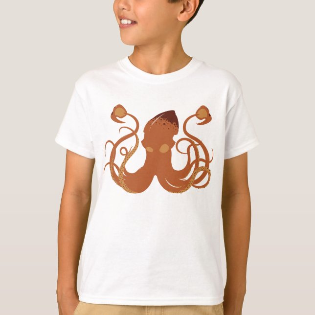 Vector Giant Squid Kid's Light T-Shirt (Front)