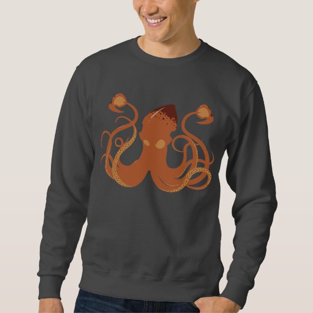 Vector Giant Squid Men's Sweatshirt (Front)