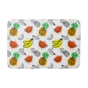 Vector Graphic Seamless Pattern Bath Mat