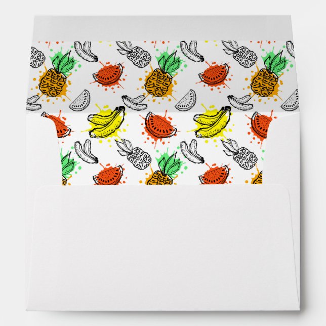 Vector Graphic Seamless Pattern Envelopes (Back (Bottom))