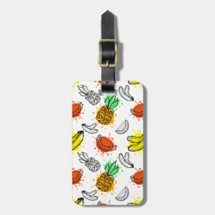 Vector Graphic Seamless Pattern Luggage Tag