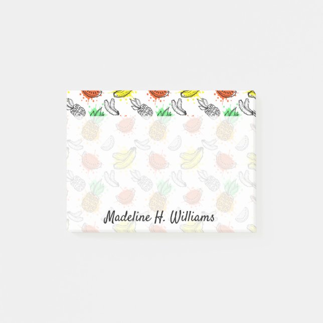 Vector Graphic Seamless Pattern Post-it Notes (Front)