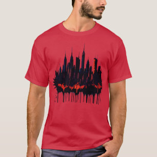 vector illustration of the New York city skyline G T-Shirt