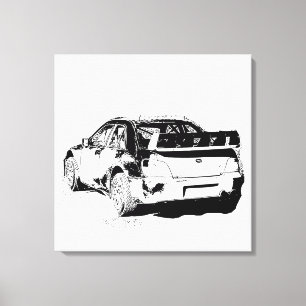 Vector Image Subaru Impreza Wrx Sti Rally Canvas Print