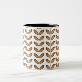 Vector Leaf Designs Two-Tone Coffee Mug