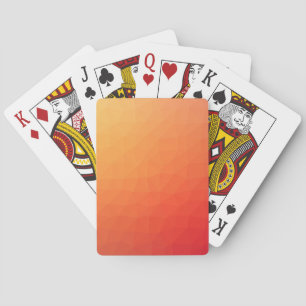 Vector orange texture playing cards