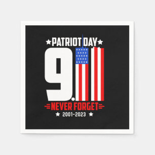 Vector patriot day 911 never forget t shirt design napkin