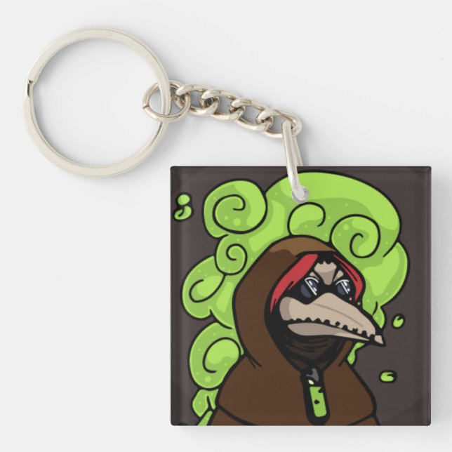 Vector Plague Mask Tox Key Ring (Front)