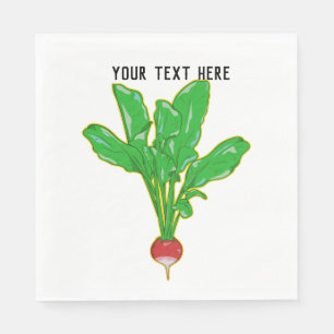 Vector Radish Napkin