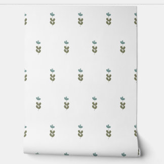 vector seamless botanical pattern with flowers in wallpaper