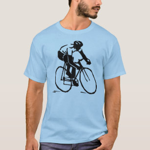 Vectorised Bike Rider Cycling T-shirt