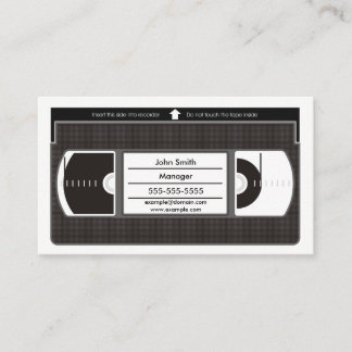 Vectorised Videotape Business Card