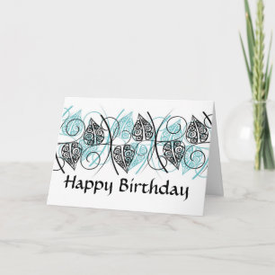Vectors - Happy Birthday - Customised Card