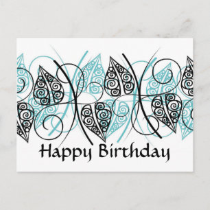 Vectors - Happy Birthday - Customised Postcard