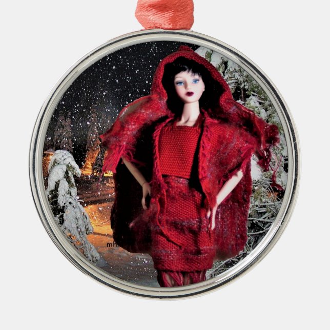 Veda's Handwoven Fashion Christmas Ornament (Front)