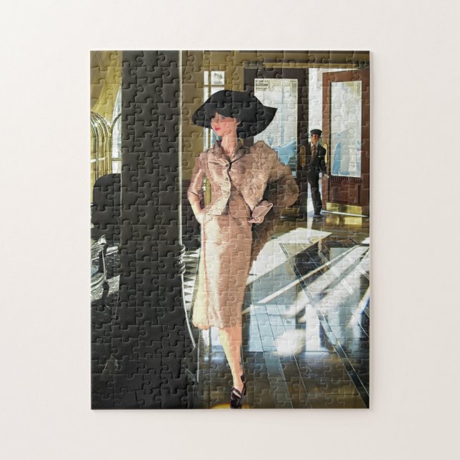 VEDAS VIRTUAL VACATION, Driskill Hotel2, Austin TX Jigsaw Puzzle (Vertical)