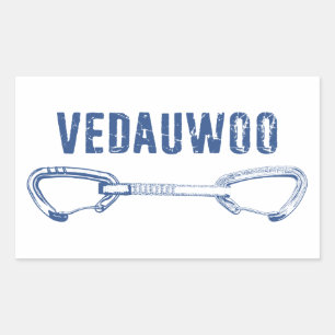 Vedauwoo Climbing Quickdraw Rectangular Sticker