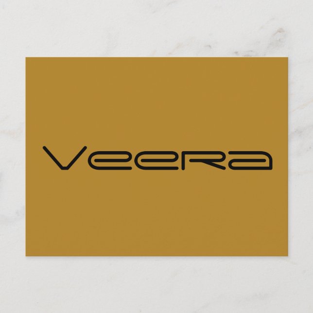 Veera, Orphan black character,geometric font Postcard (Front)
