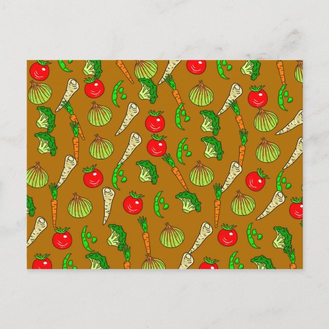 Veg Wallpaper Postcard (Front)