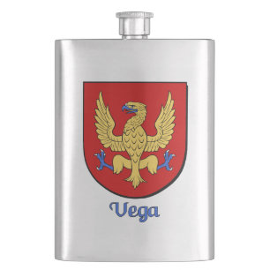 Vega Heraldic Shield Hip Flask