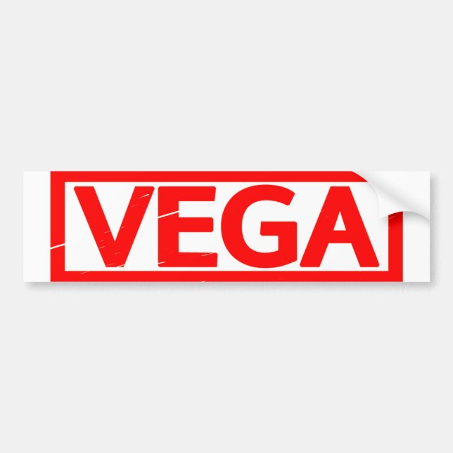 Vega Stamp Bumper Sticker (Front)