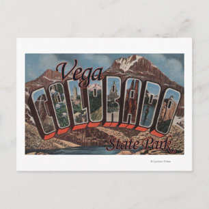 Vega State Park, Colorado - Large Letter Scenes Postcard