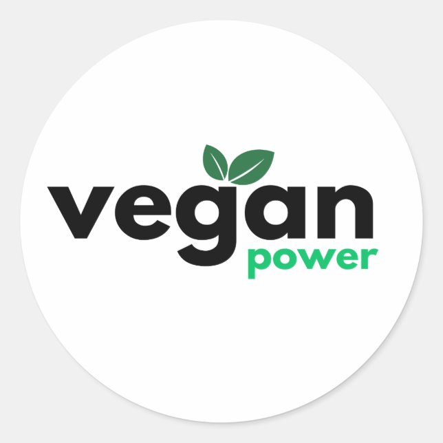 vegab power  classic round sticker (Front)