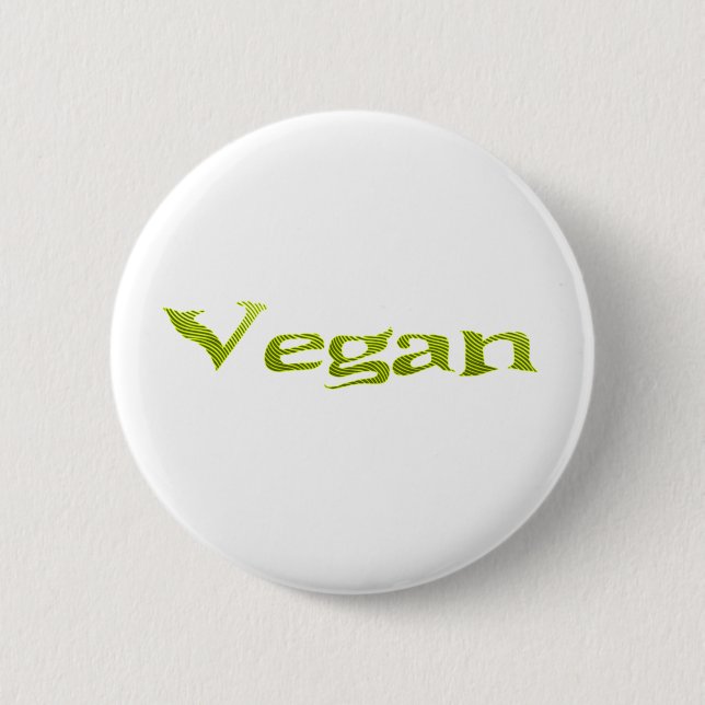 Vegan 1 6 cm round badge (Front)