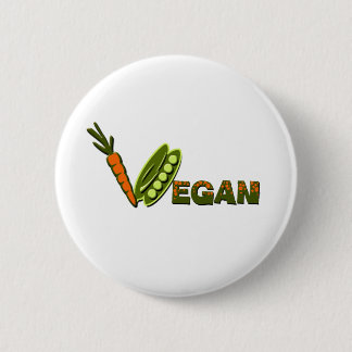 Vegan 2 6 cm round badge
