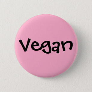 Vegan 6 Cm Round Badge