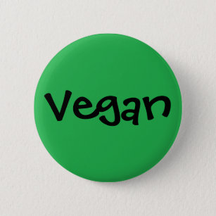 Vegan 6 Cm Round Badge