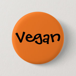 Vegan 6 Cm Round Badge