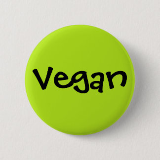 Vegan 6 Cm Round Badge
