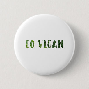 Vegan 6 Cm Round Badge