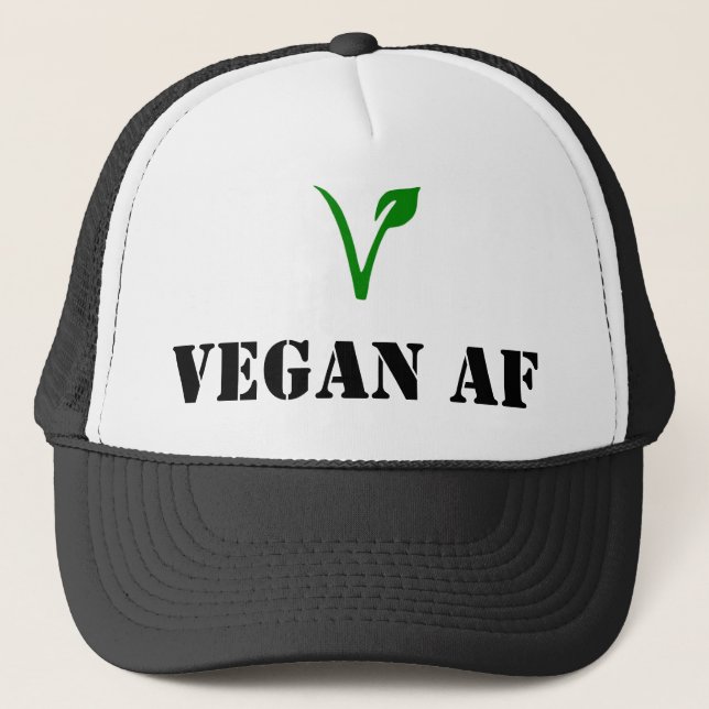 Vegan AF Trucker Hat (Front)