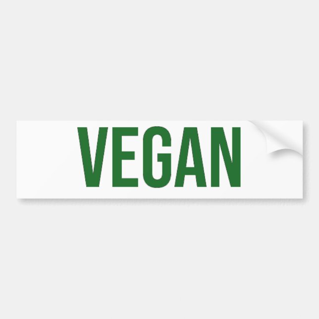 Vegan - Animal Rights Bumper Sticker (Front)