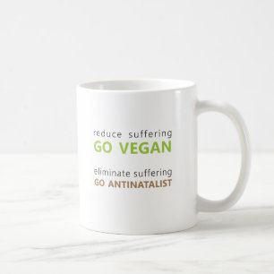vegan / antinatalist mug