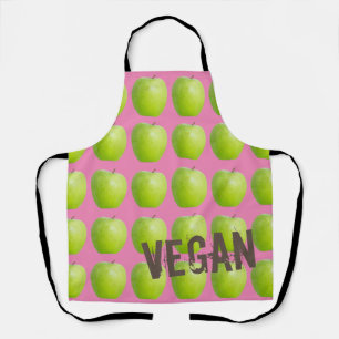 Vegan Apple Pattern for Vegetarian Fruit lover Apron